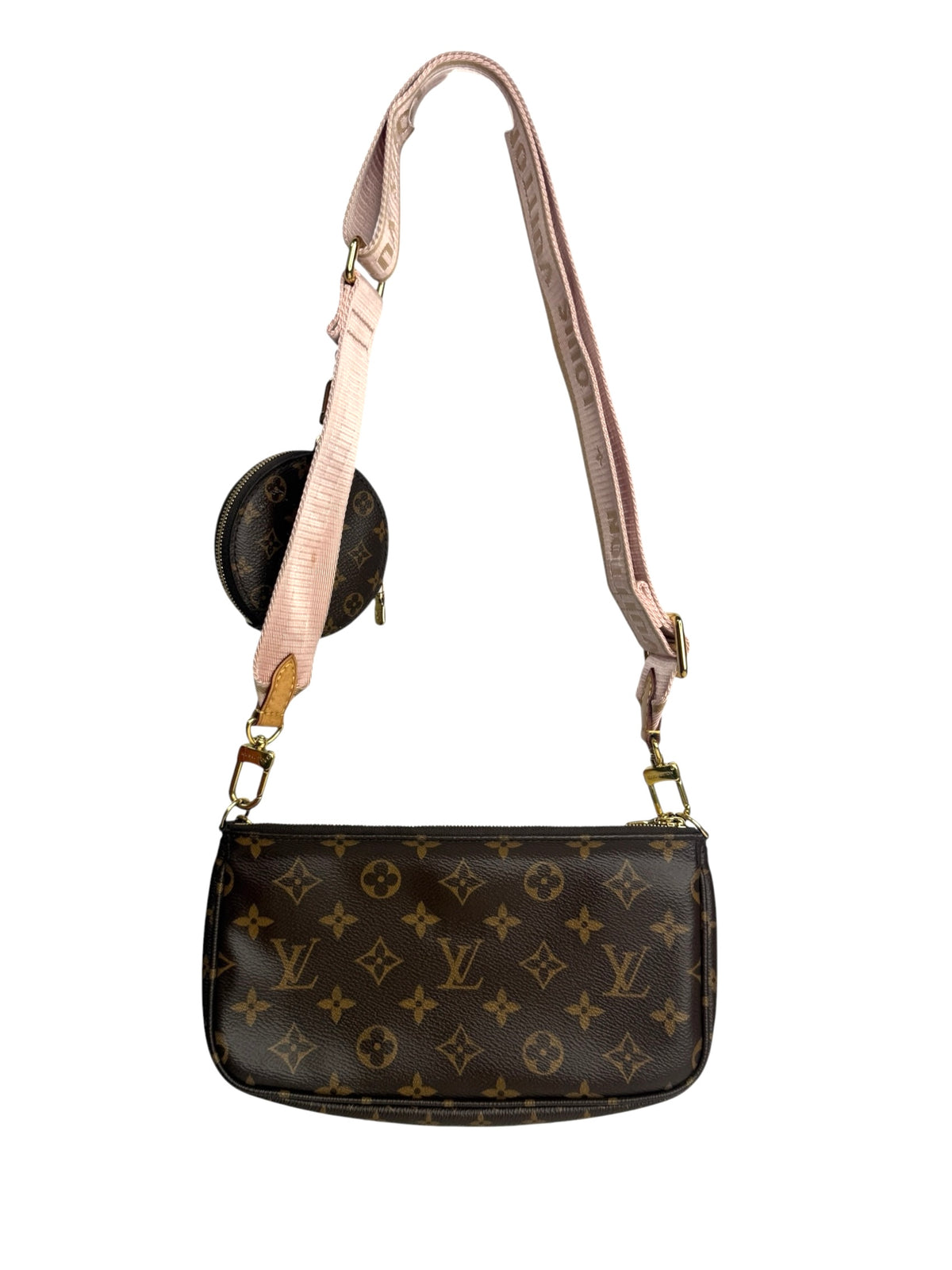 Louis Vuitton Monogram Multi Pochette Accessories Pink T9106