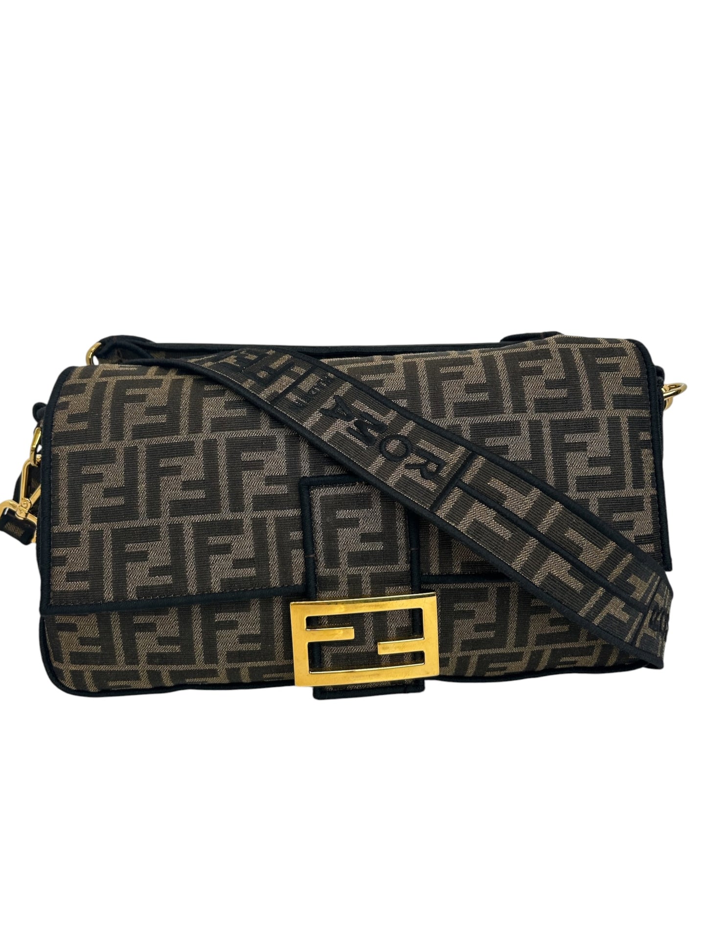 Fendi Zucca Large Baguette T8517