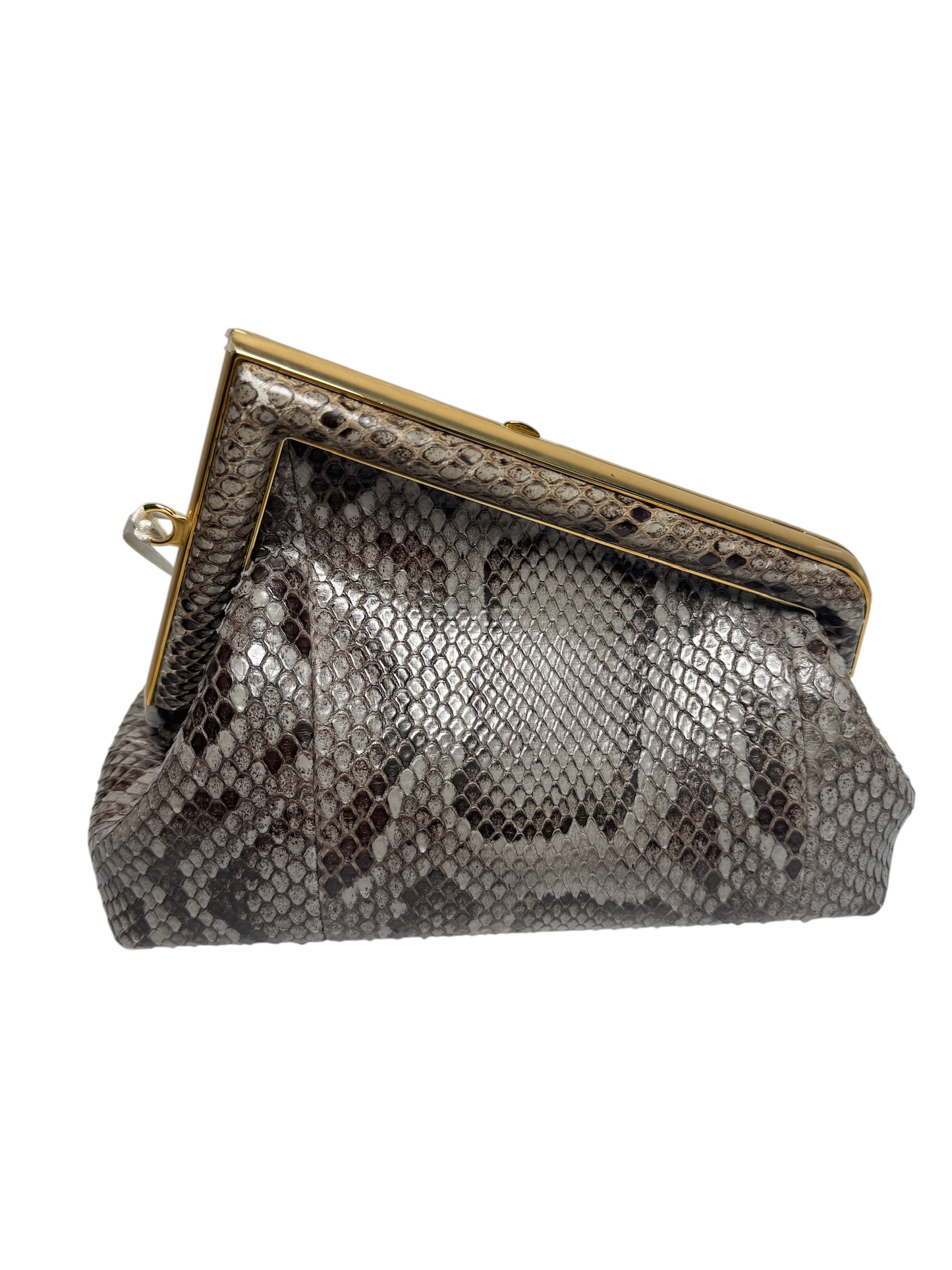 Fendi First Python Clutch Crossbody