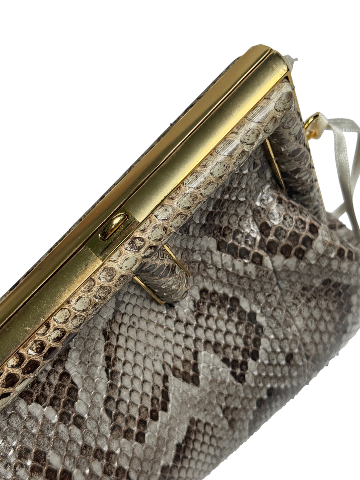 Fendi First Python Clutch Crossbody