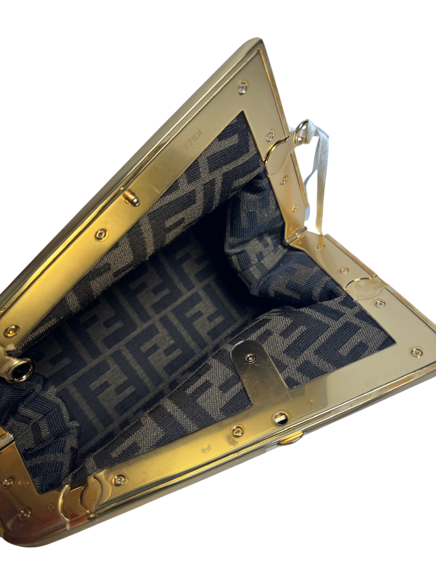 Fendi First Python Clutch Crossbody