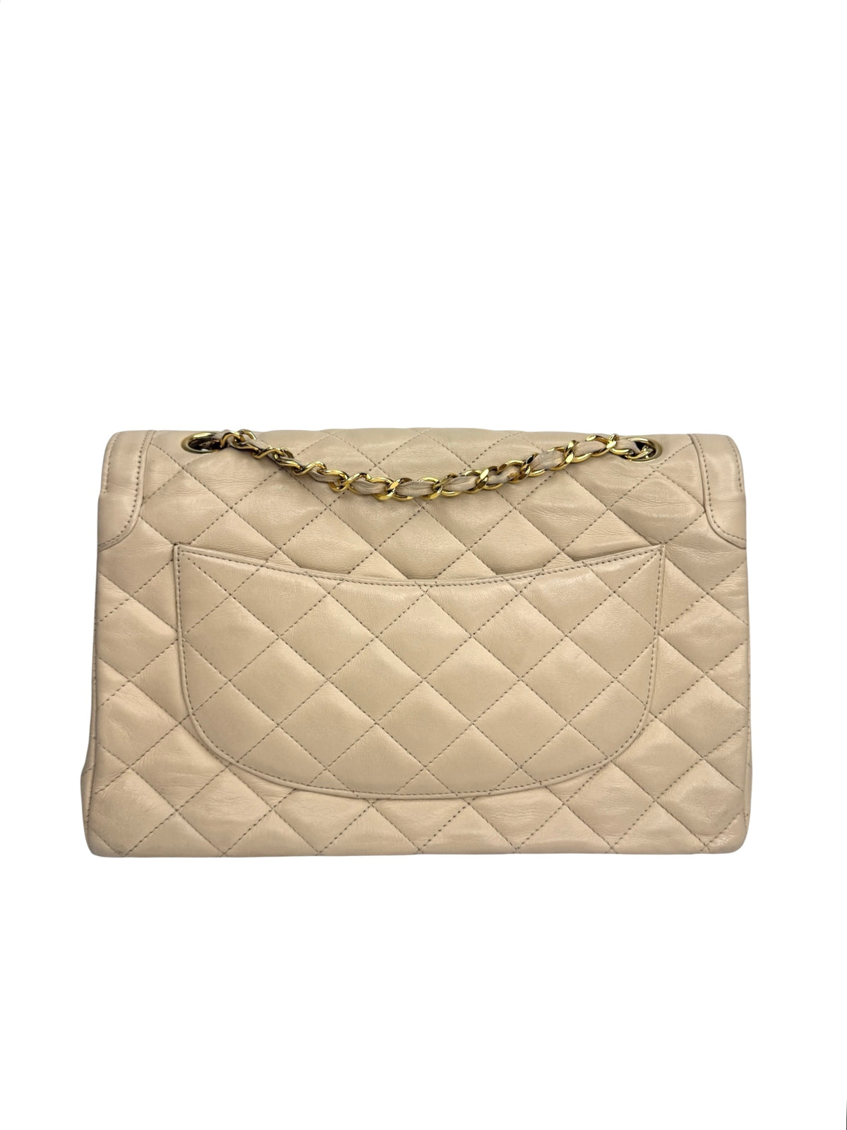 Chanel Vintage Beige Double Flap T9098